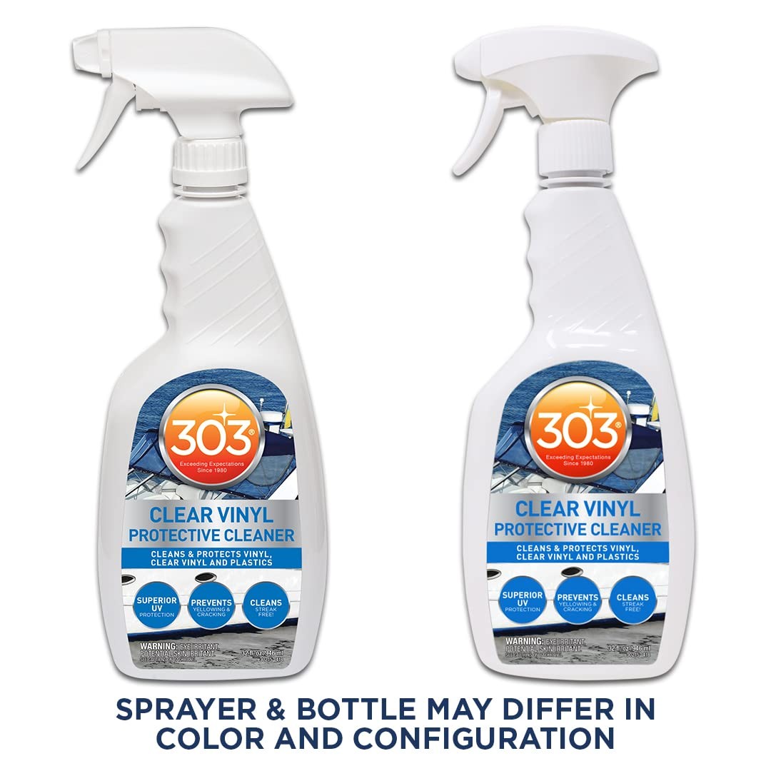 Marine Clear Vinyl Protective Cleaner Window Protectant UV Protection 32 oz