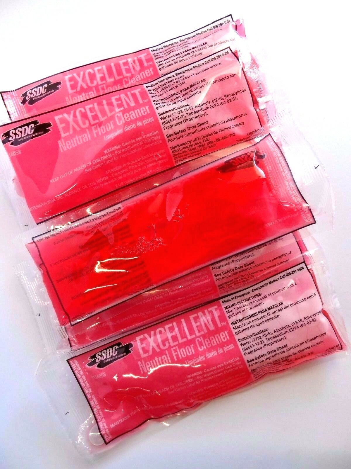 Excellent Neutral Vinyl Ceramic & Waxed Floor Cleaner – 2 oz Packet ~ 10 Packets