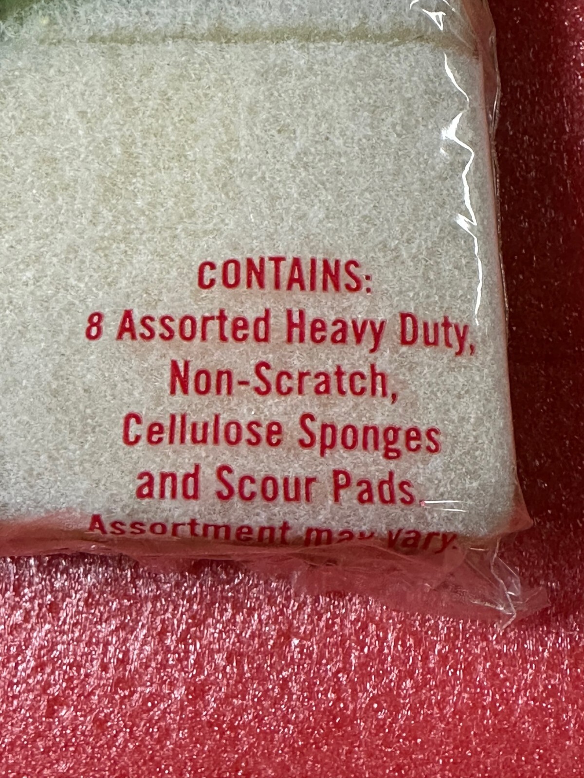 8 PCS Sponge & Scour Eraser Cleaning Pads Dish Washing Stains Removing Kitchen