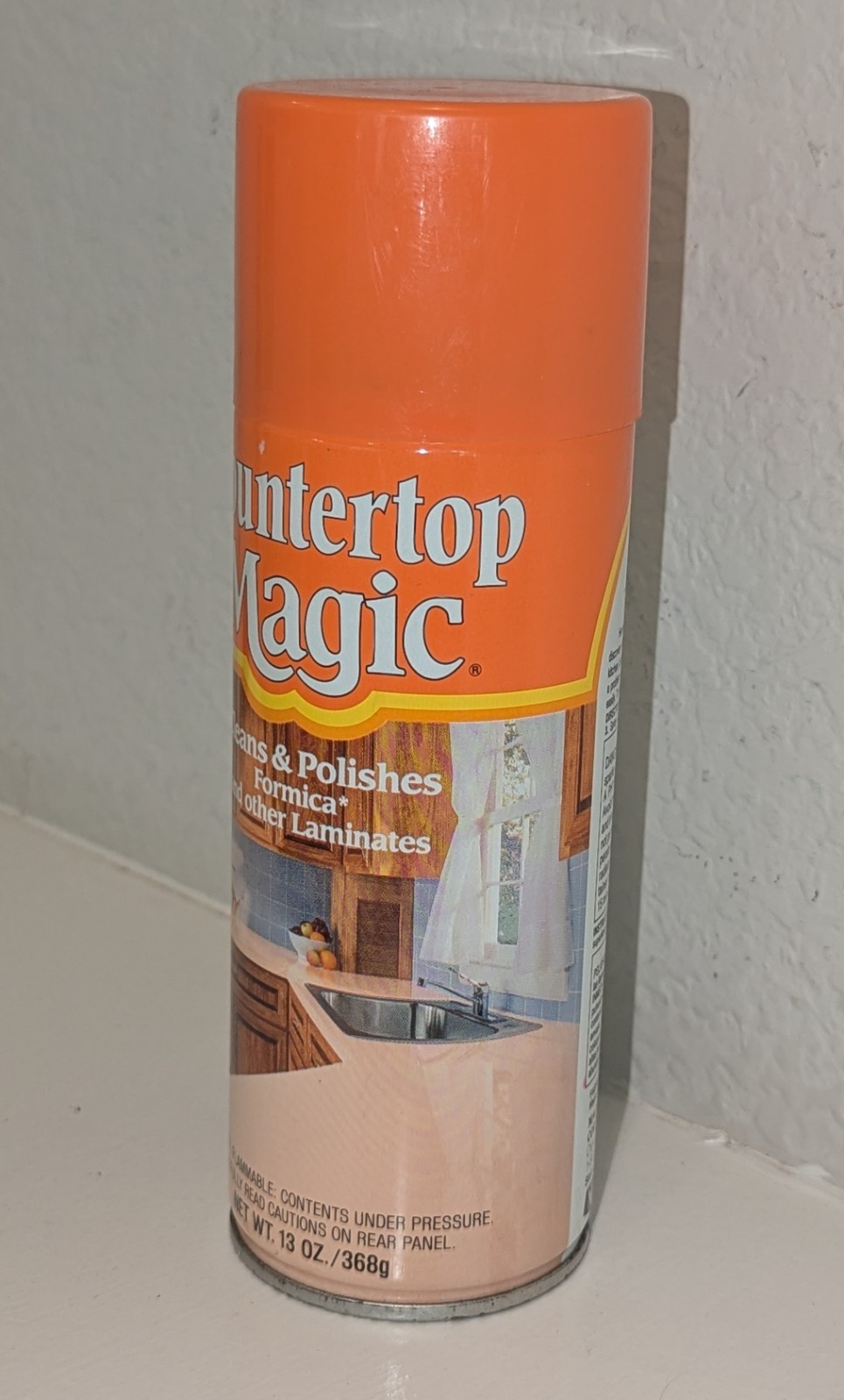 Vintage COUNTERTOP MAGIC 13 Oz Original Aerosol Spray Formica Laminate V.Full T2