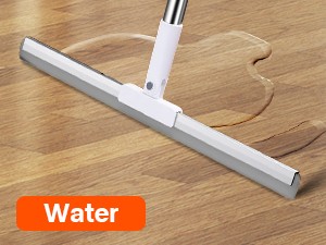 Silicone Squeegee for Floor, 180° Rotating Squeegee Broom, Floor Squeegee with a