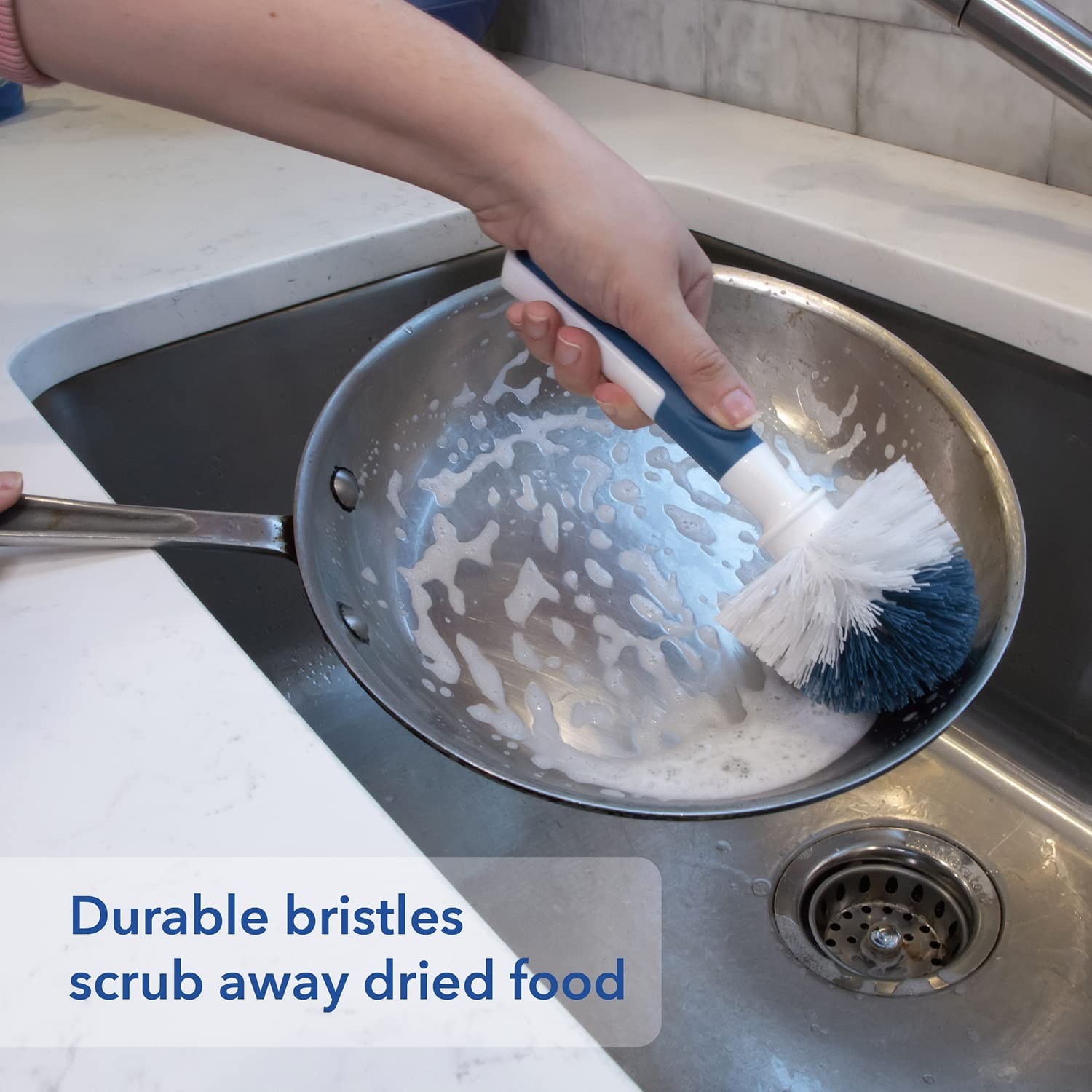 Kitchen Scrub Brush, Dish Washing Scrubber, Small Sink & Dish Scrub Brush