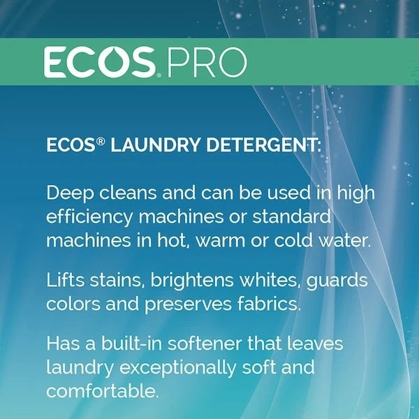 ECOS® Pro Free & Clear 2X Laundry Detergent Liquid, 5 Gallon Pail – PL9764/05