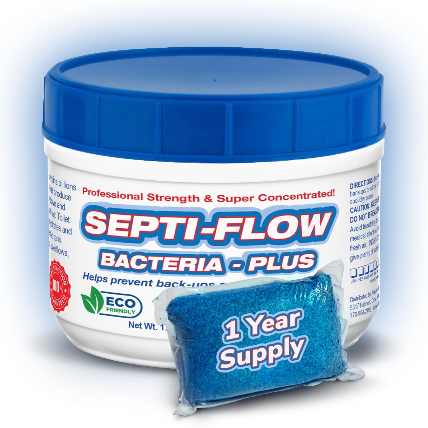 Septic Tank Treatment | Enzyme Pods | 1 Year Supply | 2+ Billions Blue