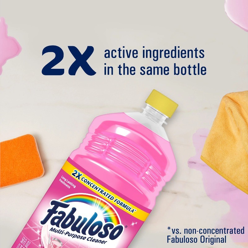 (3 pack) Fabuloso Multi Surface All Purpose Floor Cleaner, Watermelon , 56 fl oz