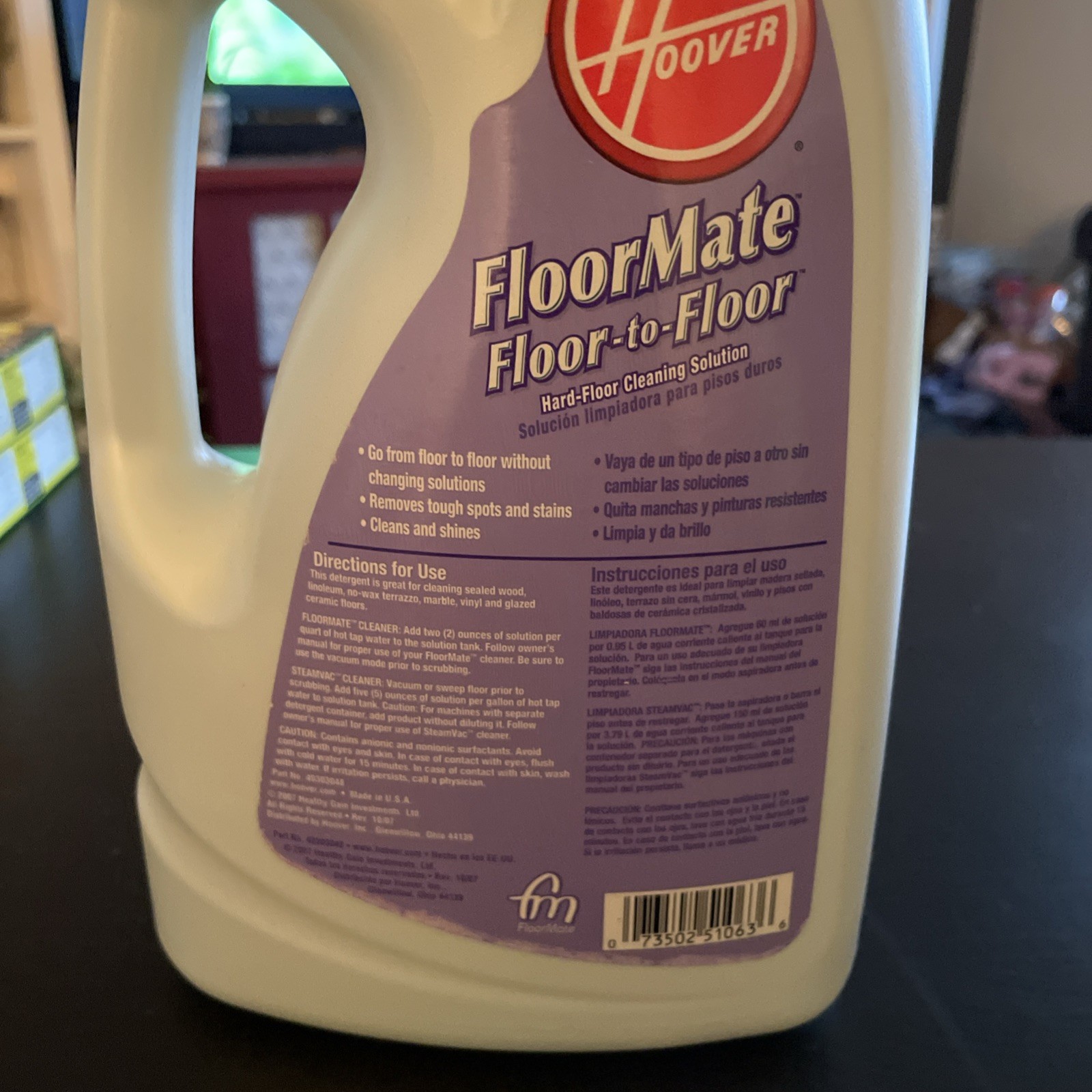 NOS Hoover 48 floz FloorMate Floor to Floor Concentrated Floor Cleaning Solution