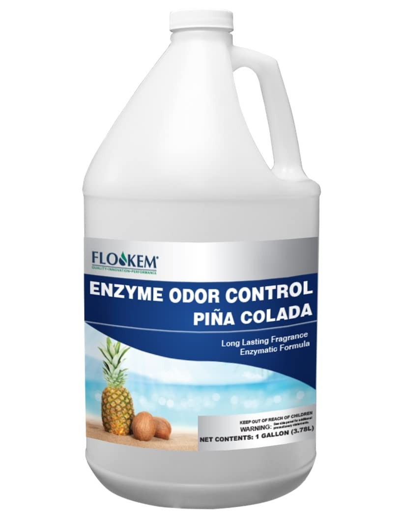 Flo-kem 11192 Enzyme Odor Eliminator with Pina Colada Fragrance, 1 Gallon