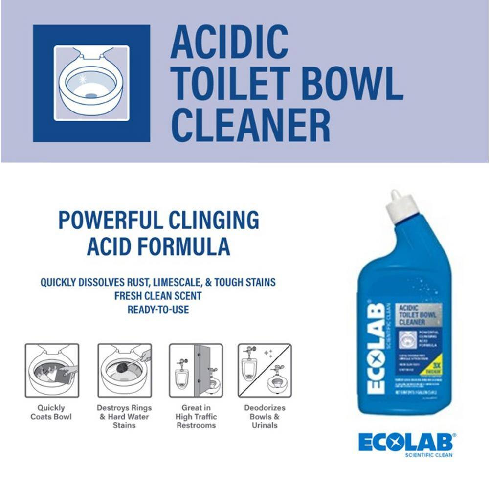 32 Oz. Acidic Toilet Bowl Cleaner and Limescale Remover for Bathroom Toilets and