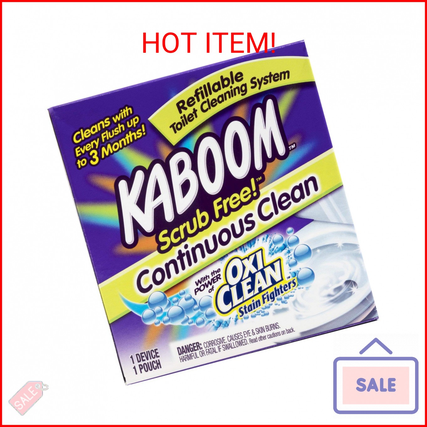 Church & Dwight 35113 Kaboom Toilet Clean System