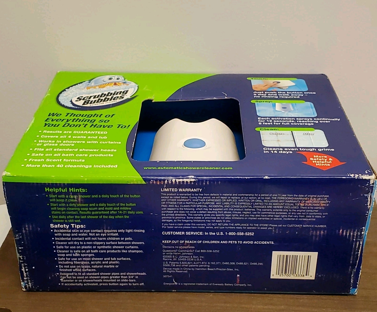 Scrubbing Bubbles AUTOMATIC BATHROOM SHOWER CLEANER Kit w/ 2 Cleaning Solutions