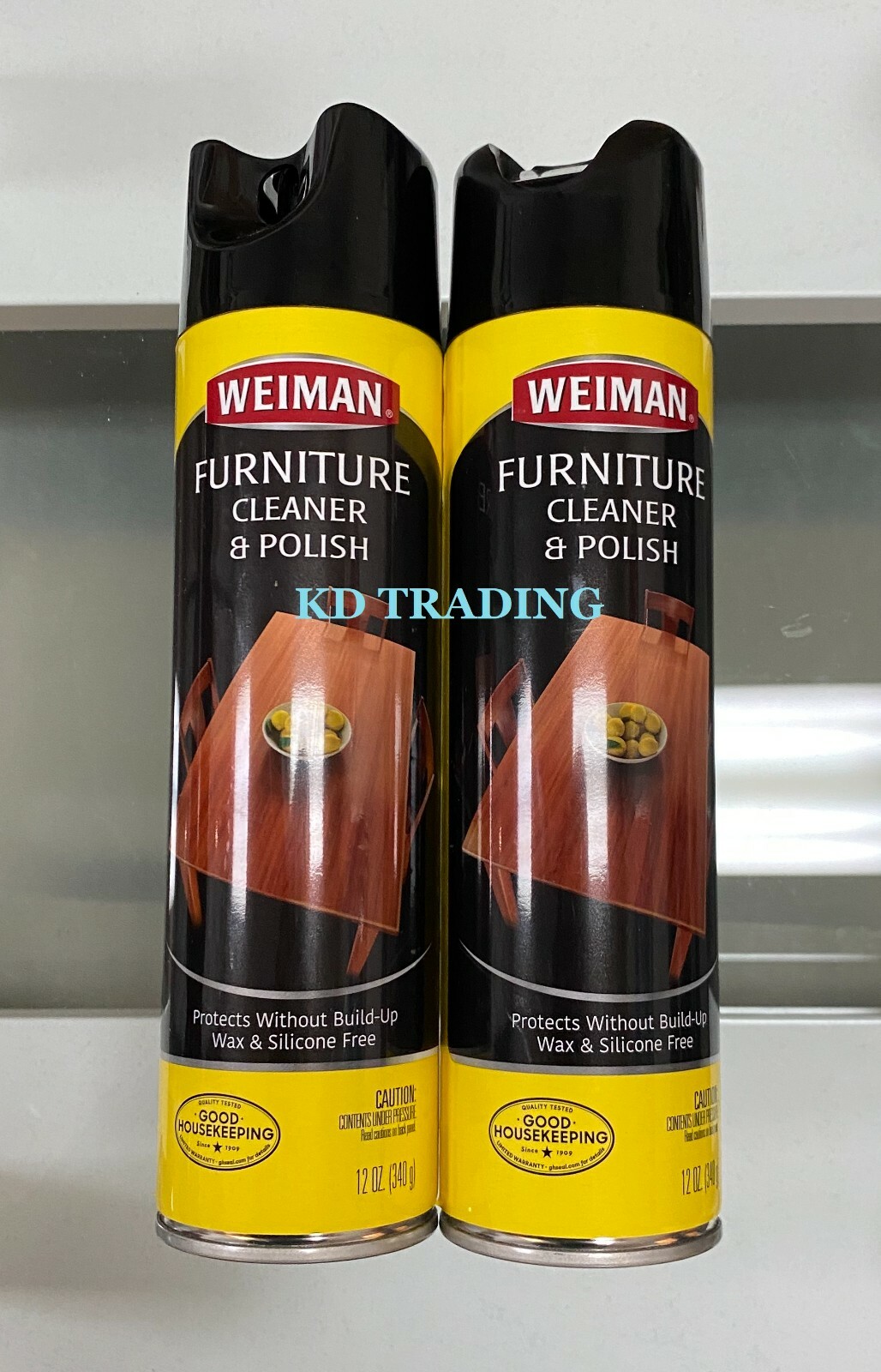 (2-Pack) WEIMAN Furniture Wood Leather CLEANER & POLISH ~ Anti-Crack UV Shield