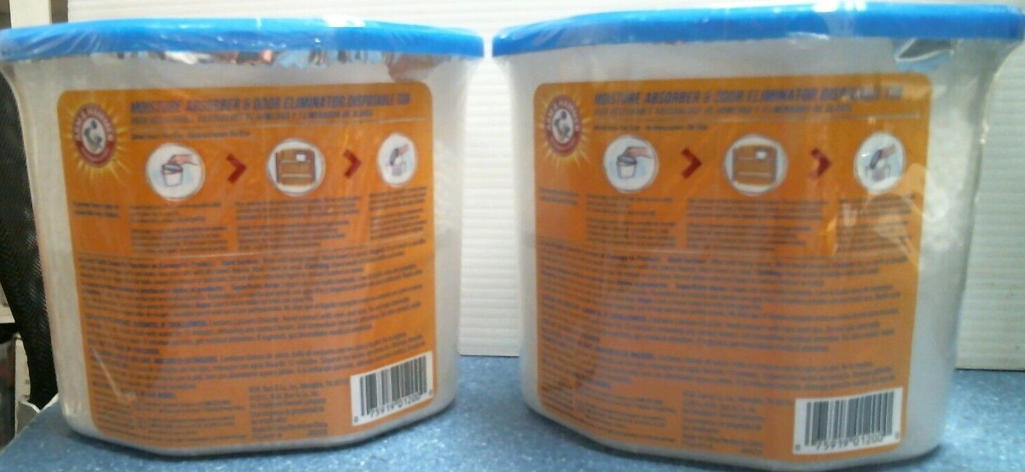 Arm & Hammer Moisture Absorber & Odor Eliminator 14 oz. LOT OF 2 (01200) FS