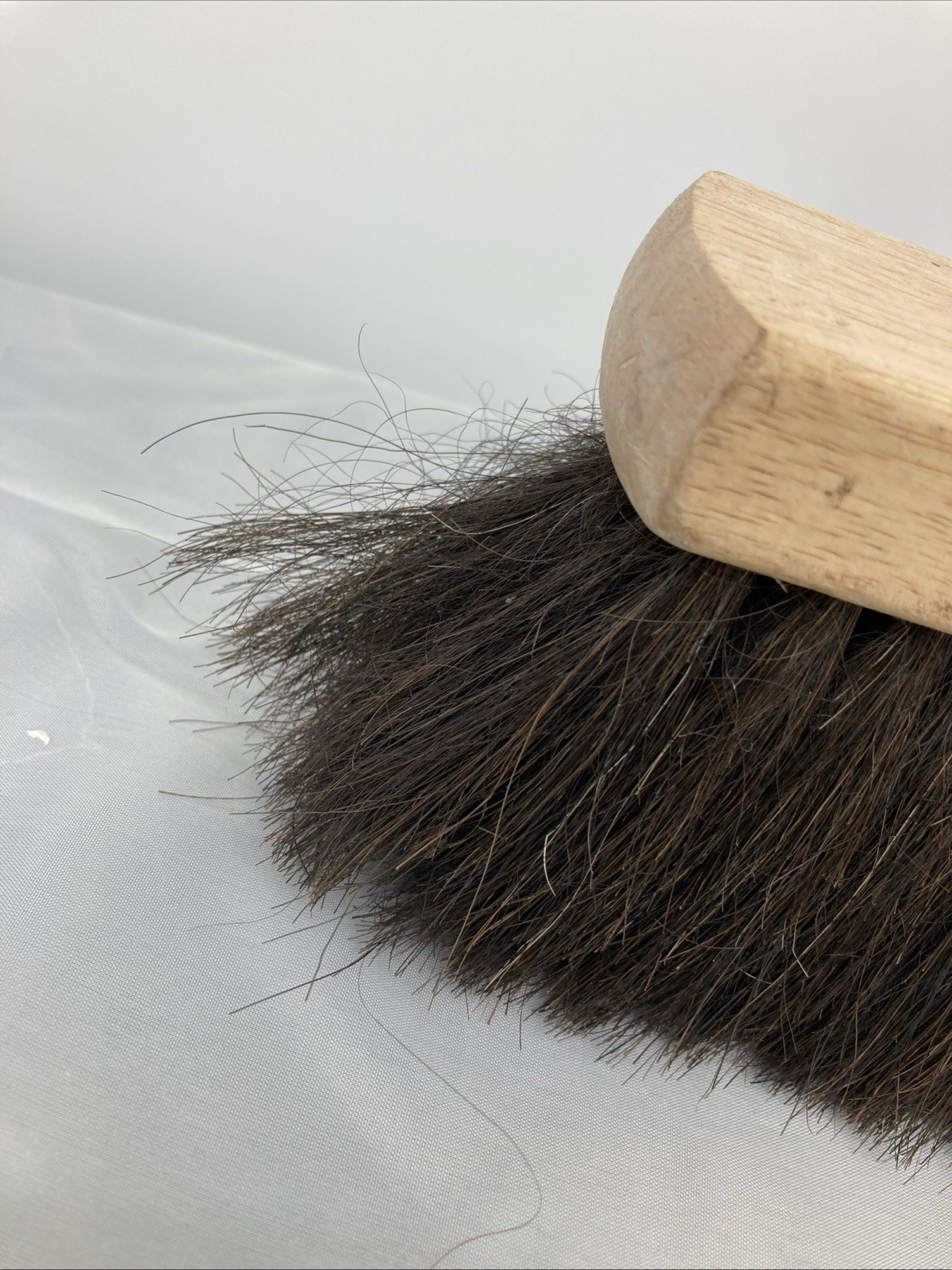 HDX 13.5 in. Wooden Handle 8 in. Horsehair Bench Brush -Flared Design 2-1/2 in