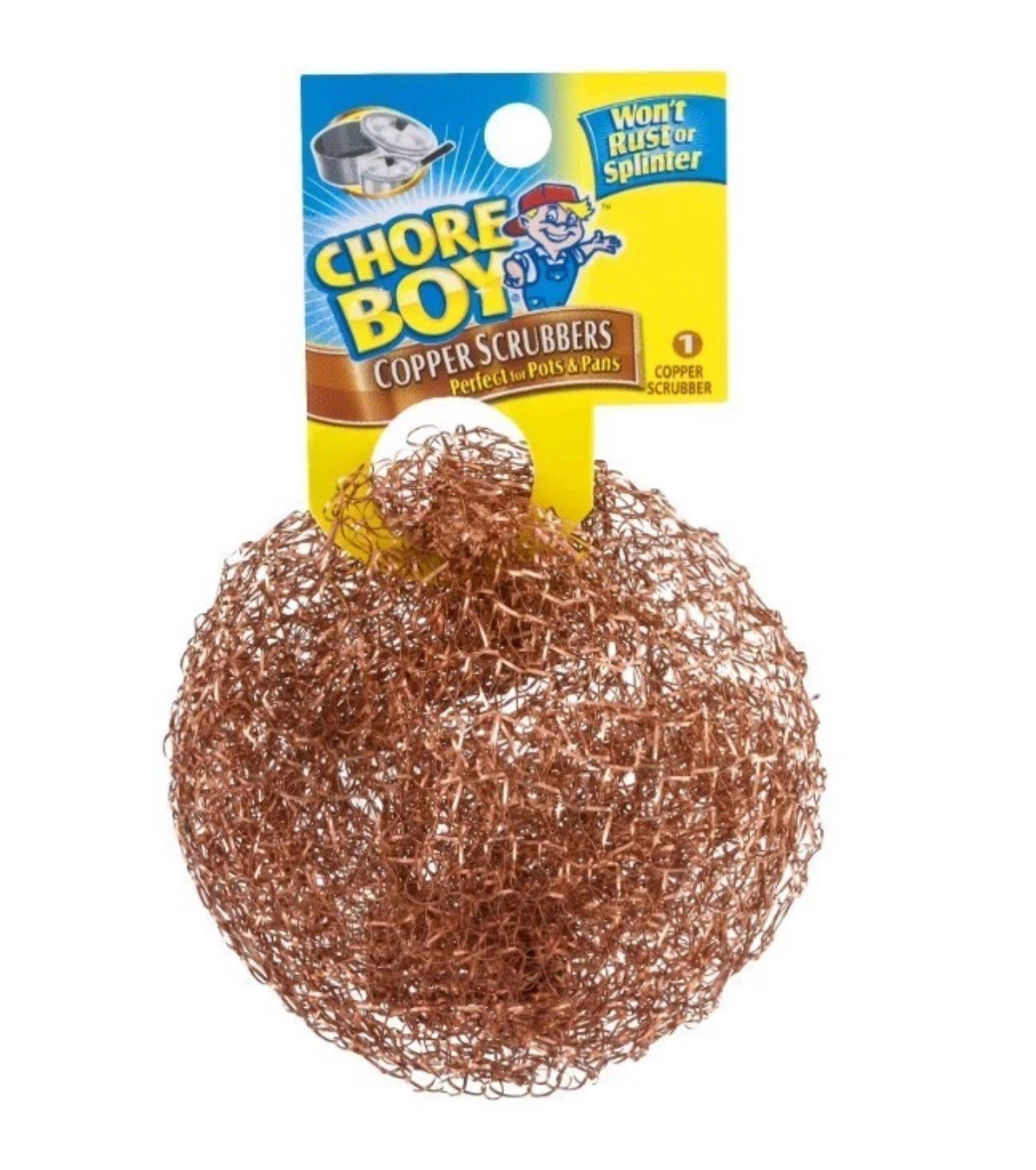 18-Pack Chore Boy Copper Scrubbers Scrubbing Pads, For Pots Pans Stoves & More