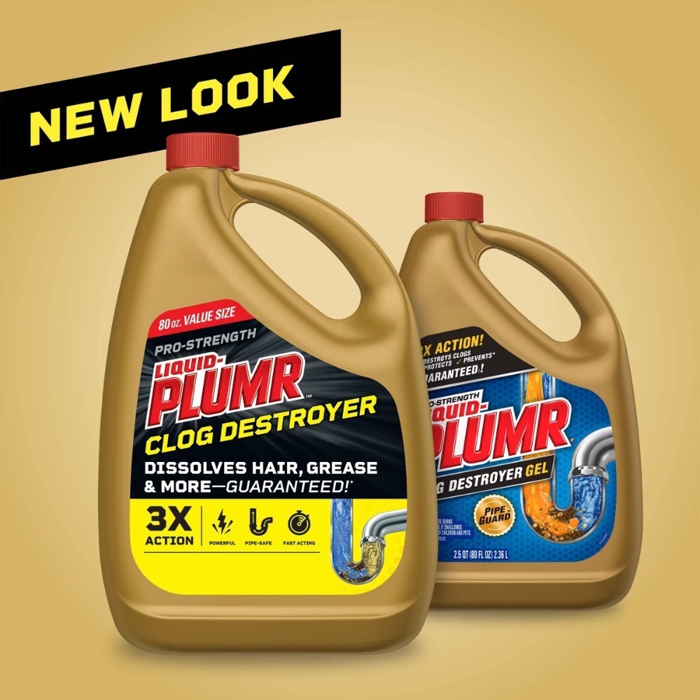 Liquid-Plumr Pro-Strength Full Clog Destroyer Pipe & Drain Cleaner Gel -80 fl oz
