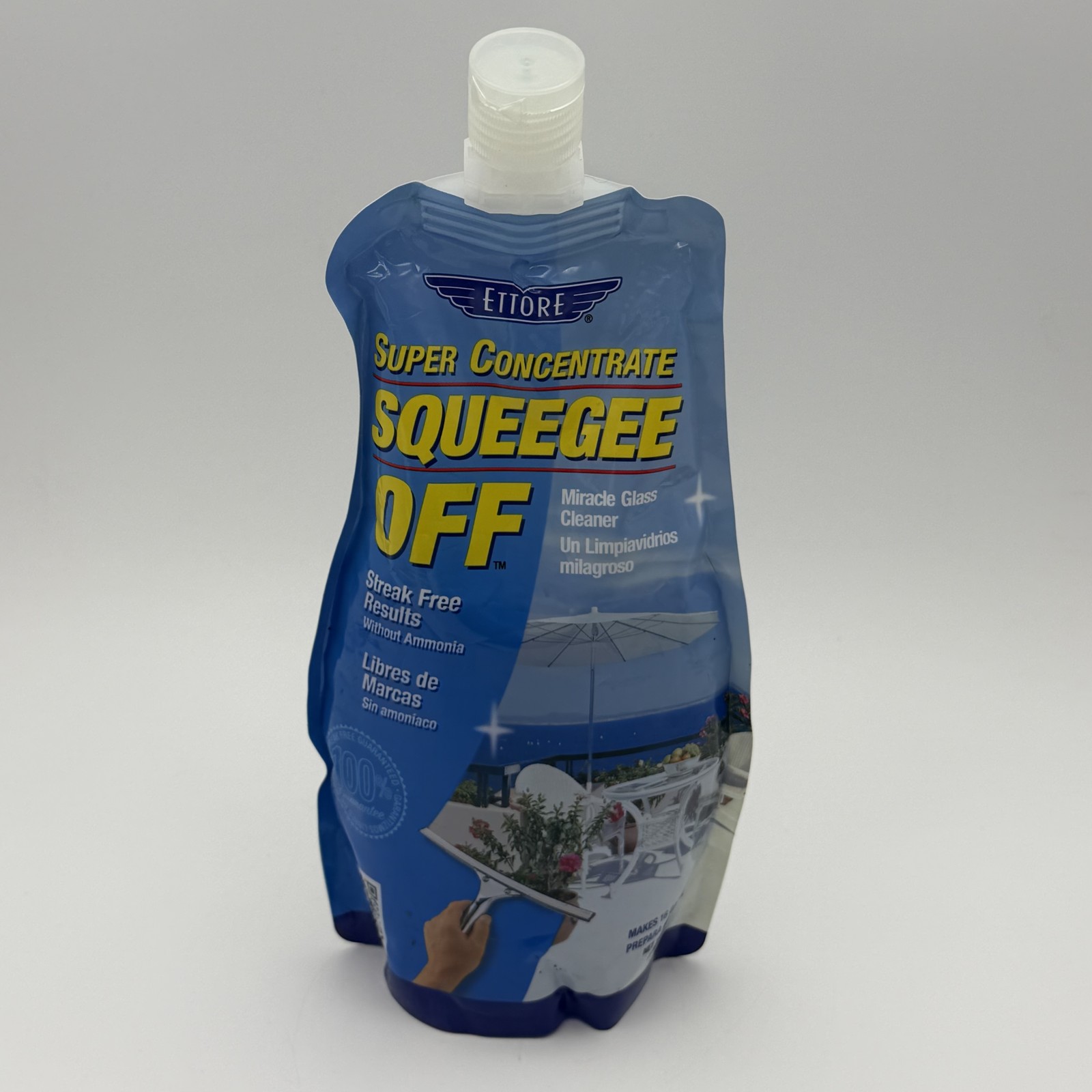 Ettore Super Concentrate Squeegee Off Glass Cleaner 16 fl oz – Makes 16 Gallons