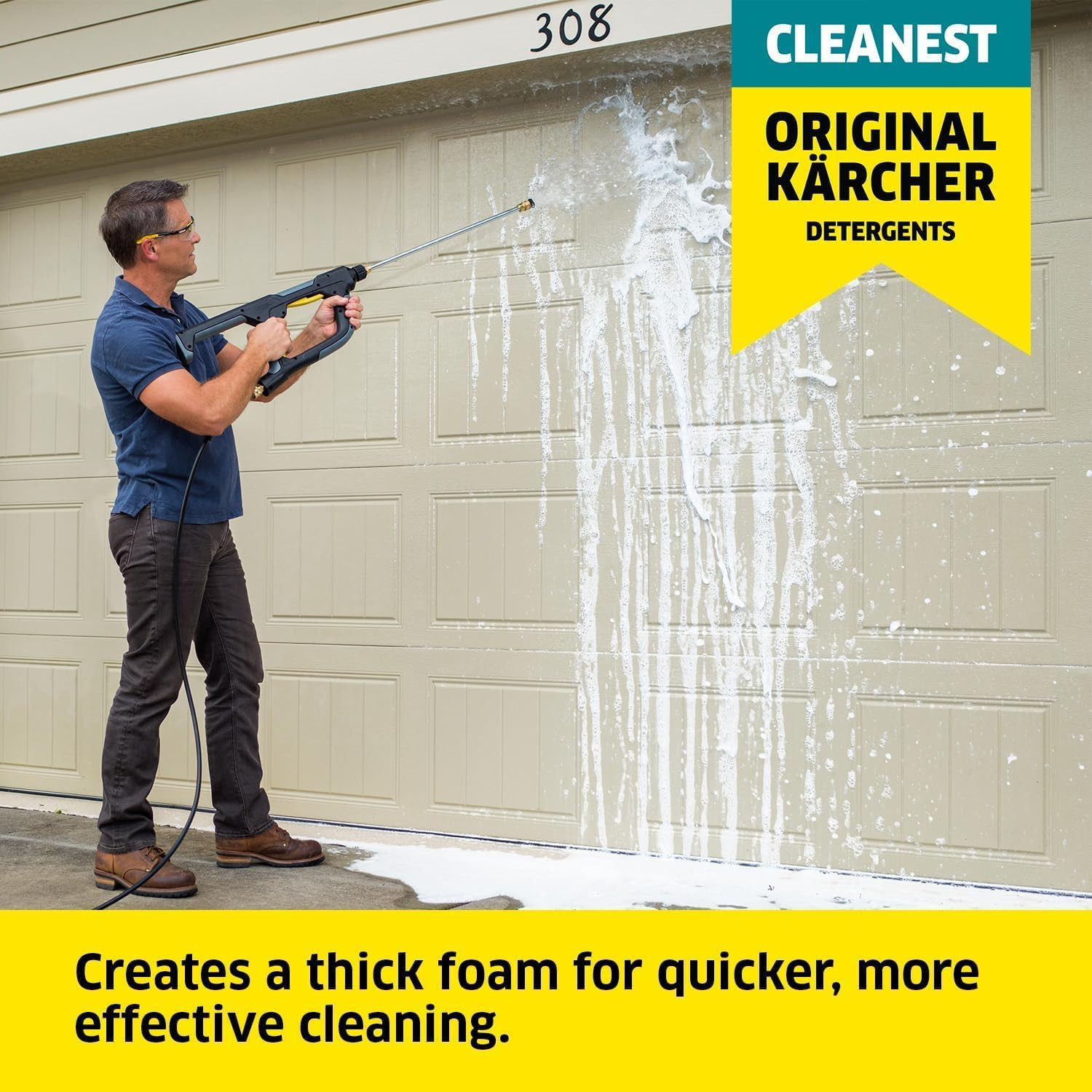Kärcher Multi Purpose Pressure Washer Detergent, Removes Dirt and Grime from Fen