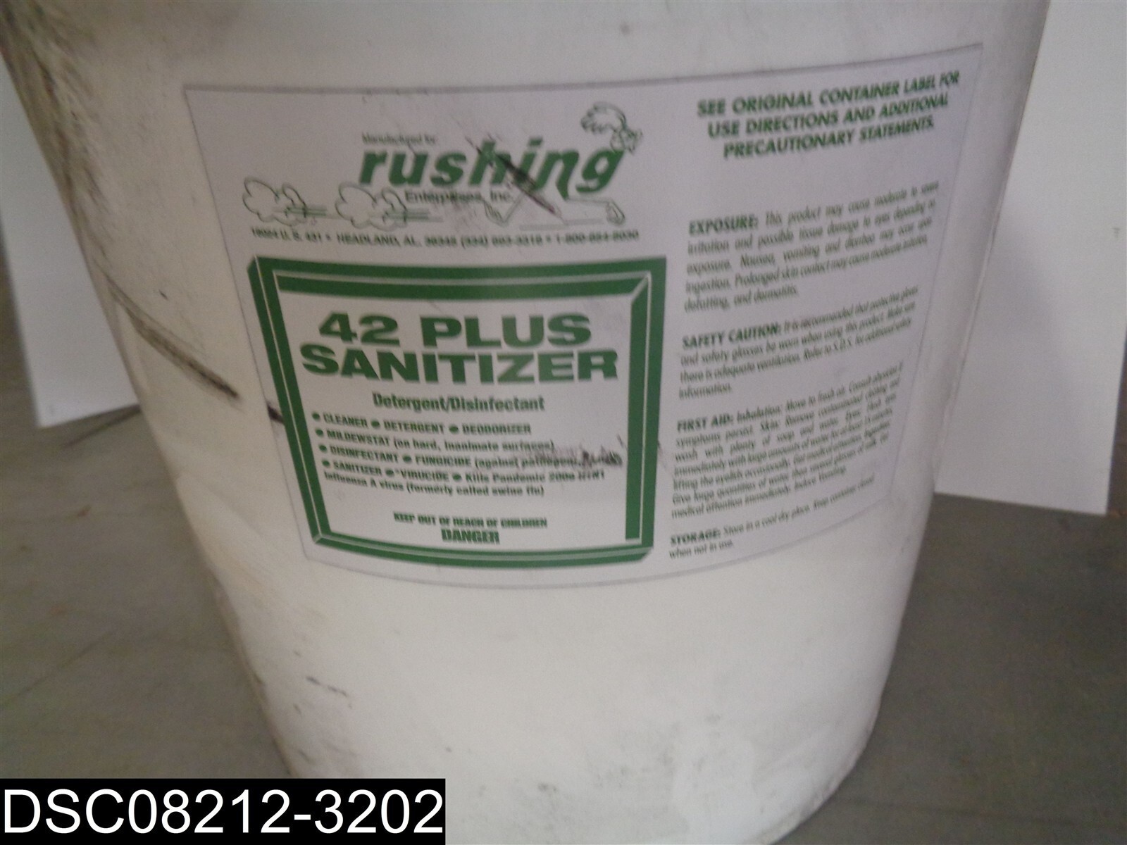 QTY=3 Gallon: Rushing Enterprises 42 Plus Detergent
