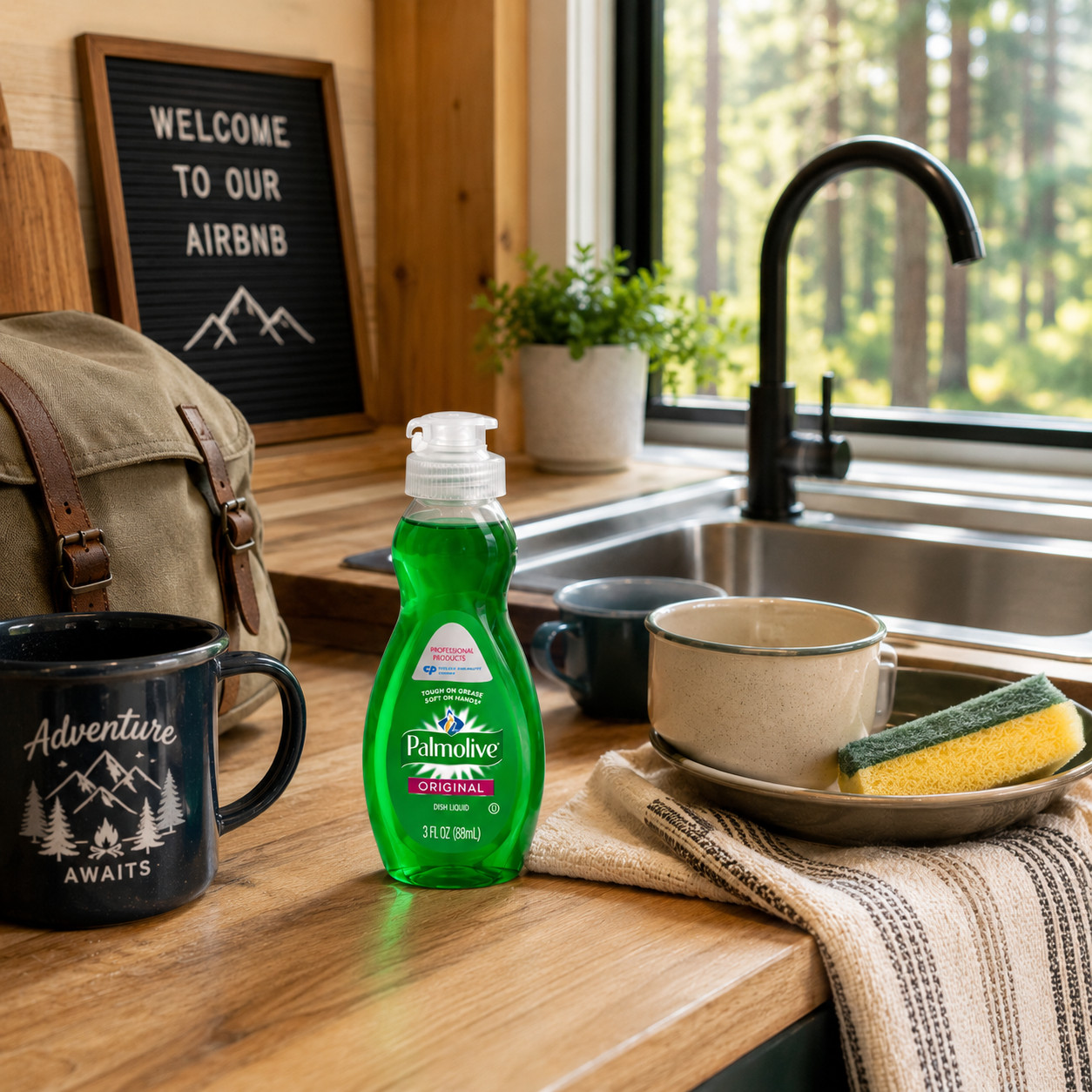 Palmolive Original Dish Liquid 3 fl oz Grease Cutting Dish Soap Travel Size