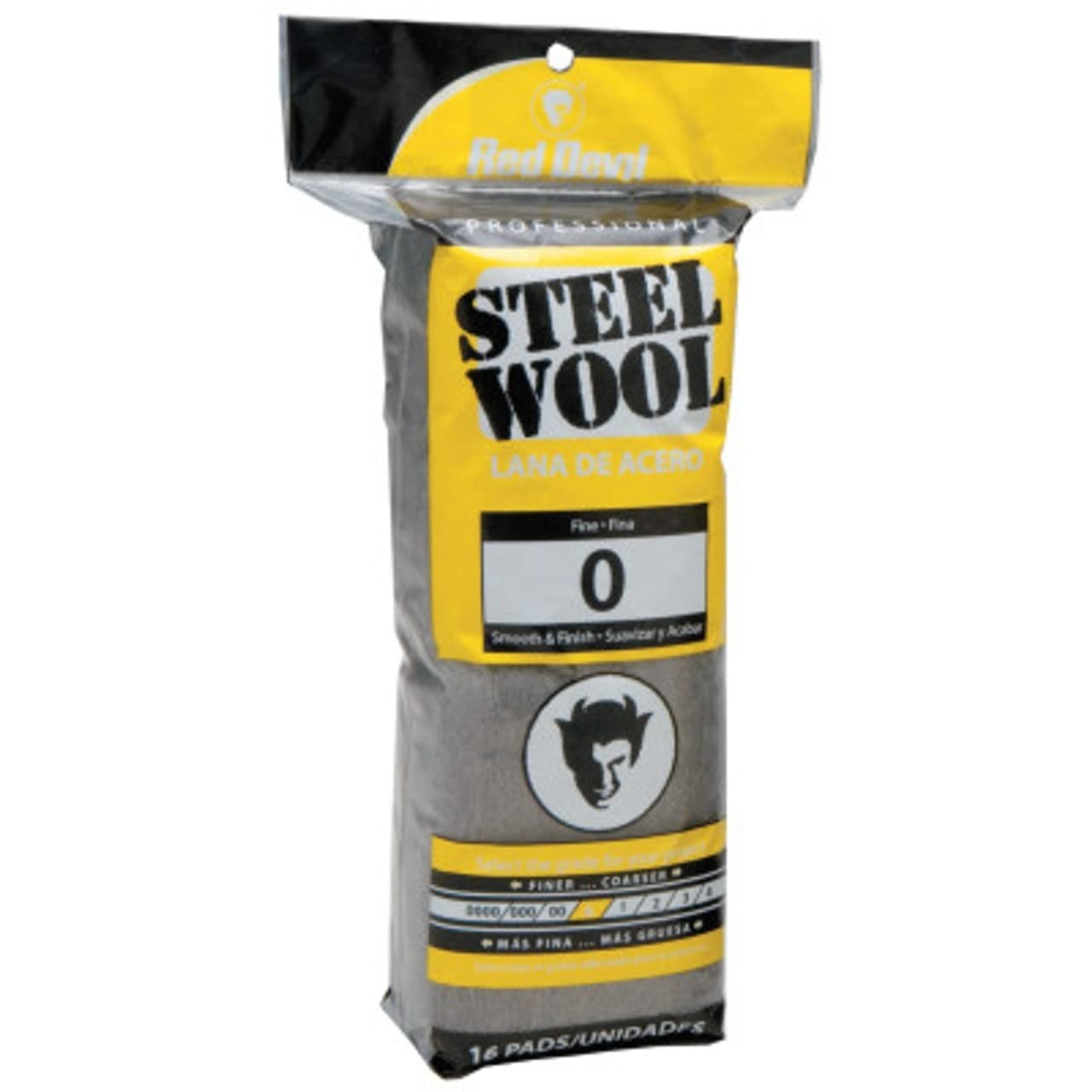 Red Devil Steel Wool Pads 16 Pack Various Grades For Home Improvement Projects