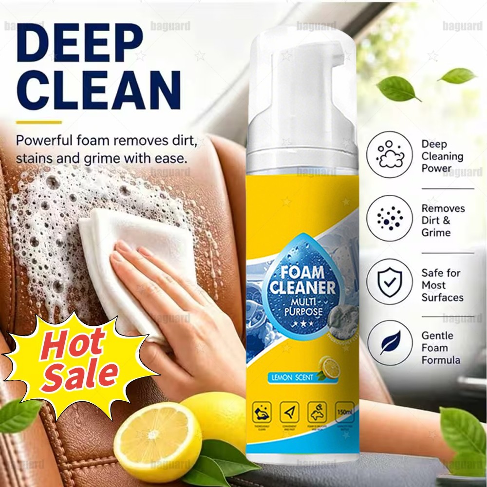 4-in-1 Multi-Enzyme Foam Cleaner, All-Purpose Spray 5.07oz with Sponge & Towel