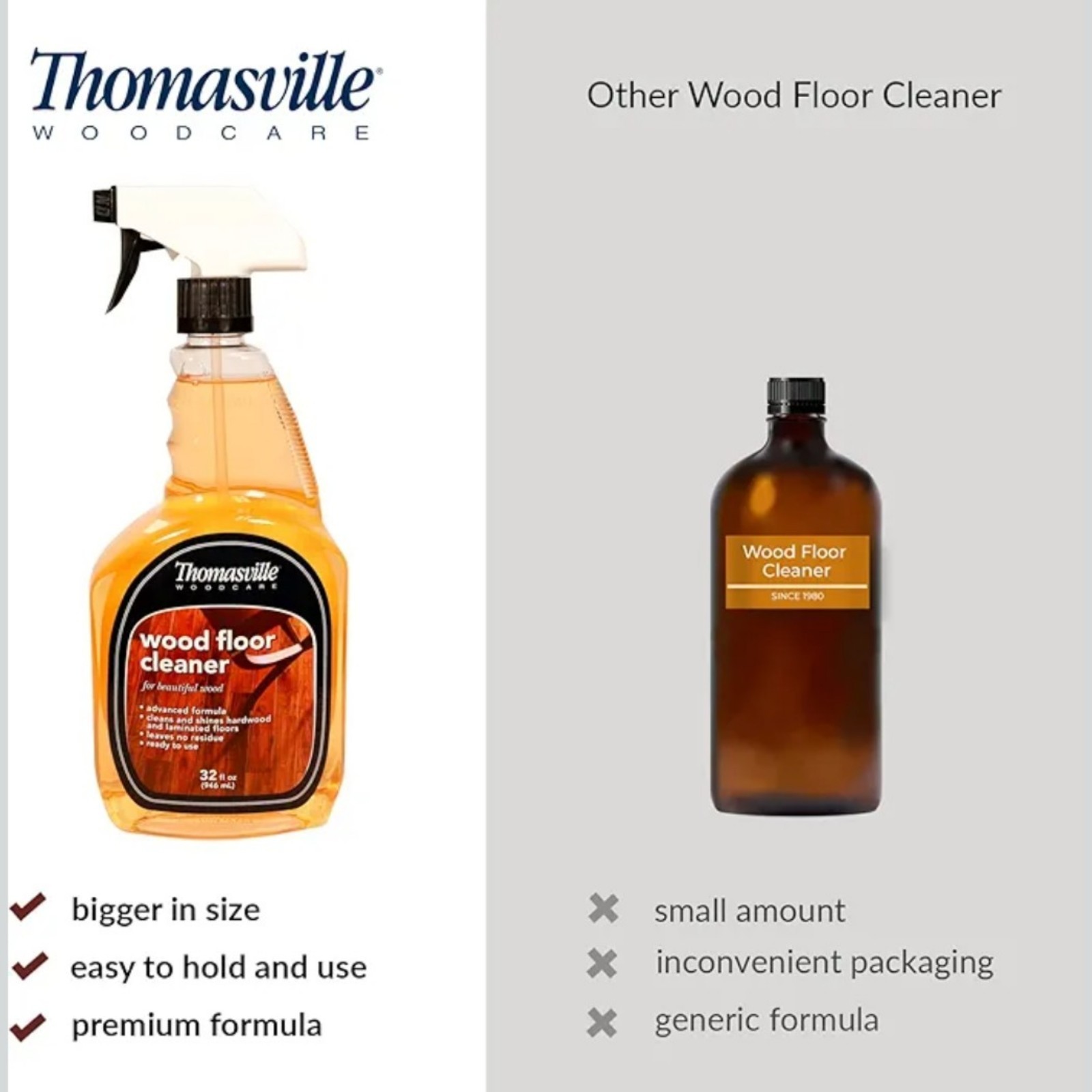 Thomasville Wood Floor Cleaner 32oz Hardwood Laminate Spray Ready Use