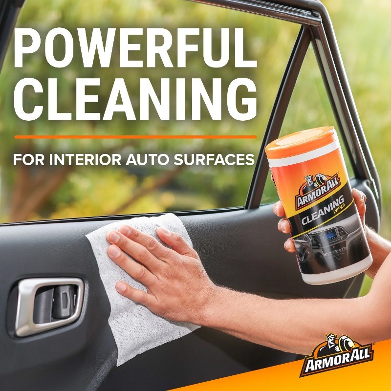 Car Cleaning Wipes for Interior and Exterior Surfaces 60 Count Pack Auto