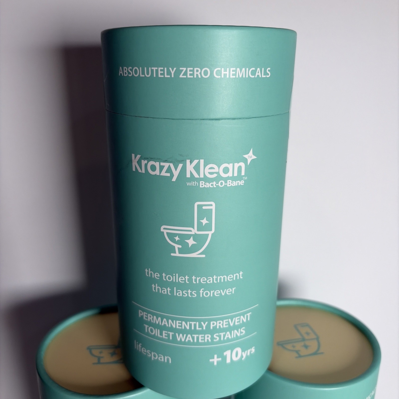 Krazy Klean w Bactobane Toilet Treatment Cleaner 3 PACK – No Chemicals