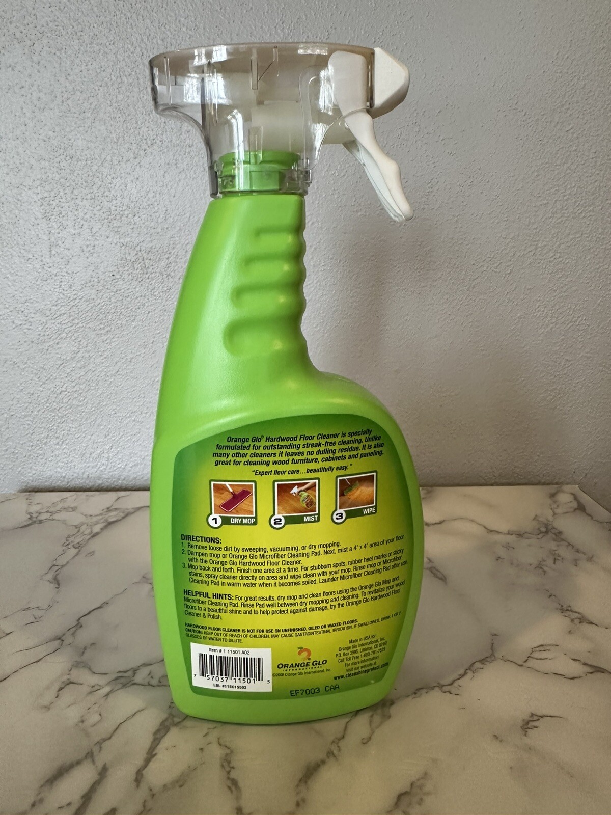 Orange Glo Hardwood Cleaner Spray. Fresh Orange Scent. NEW. 22oz