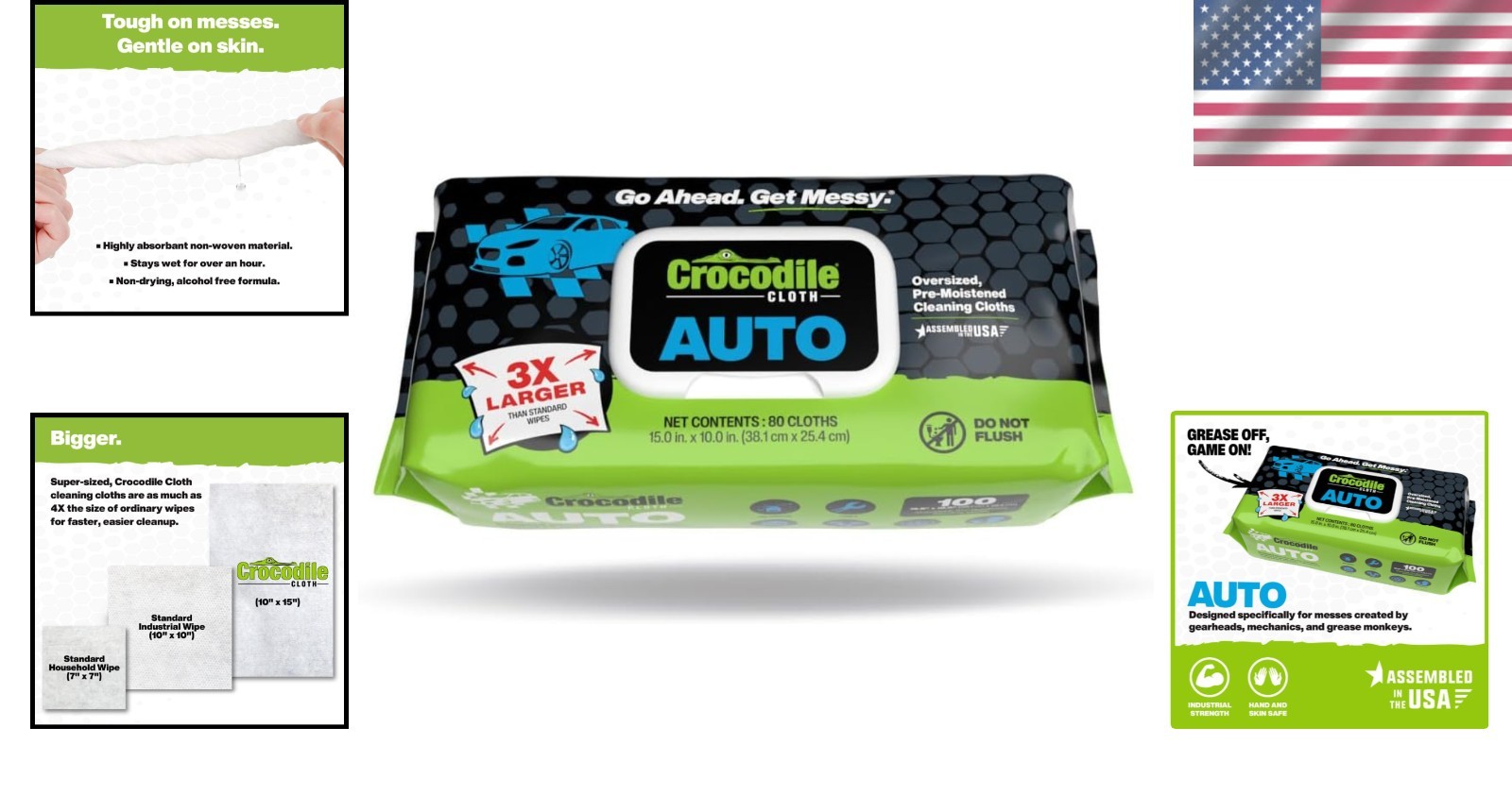100 Industrial-Grade Auto Cleaning Wipes – 4X Stronger for Engine & Tire Care