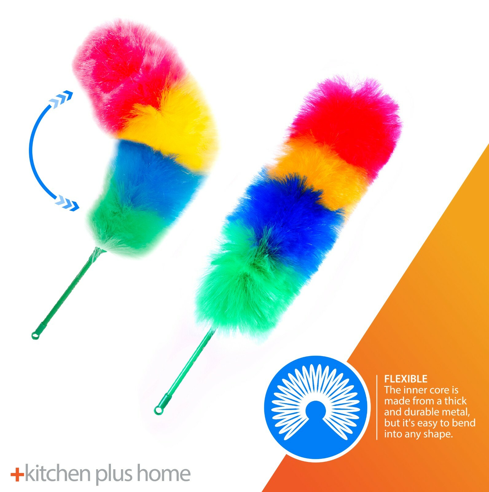 Static Duster – 27″ Large Electrostatic Duster with Bonus 35″ Extension Pole