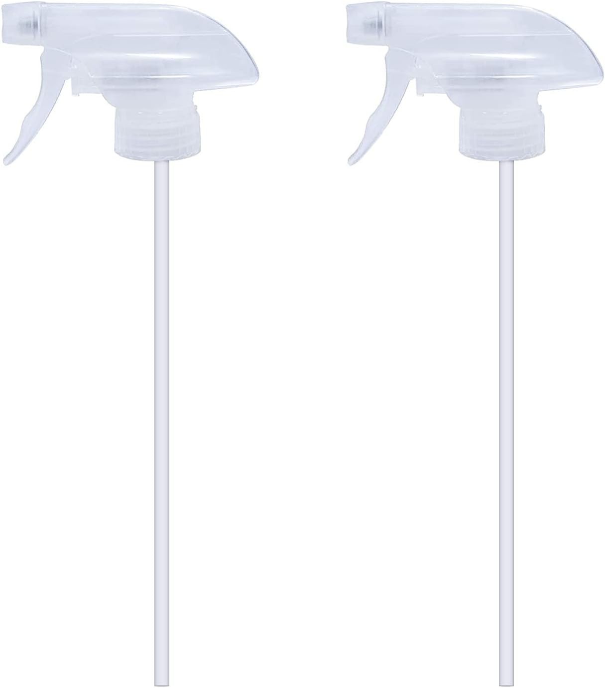 Replacement Spray Bottle Trigger Nozzles 2 Clear Mist Stream for 8oz Bottles