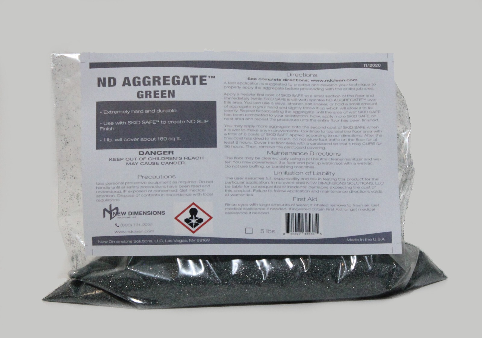 ND AGGREGATE™ Enhanced Traction Additive for SKID SAFE™ Water-Based