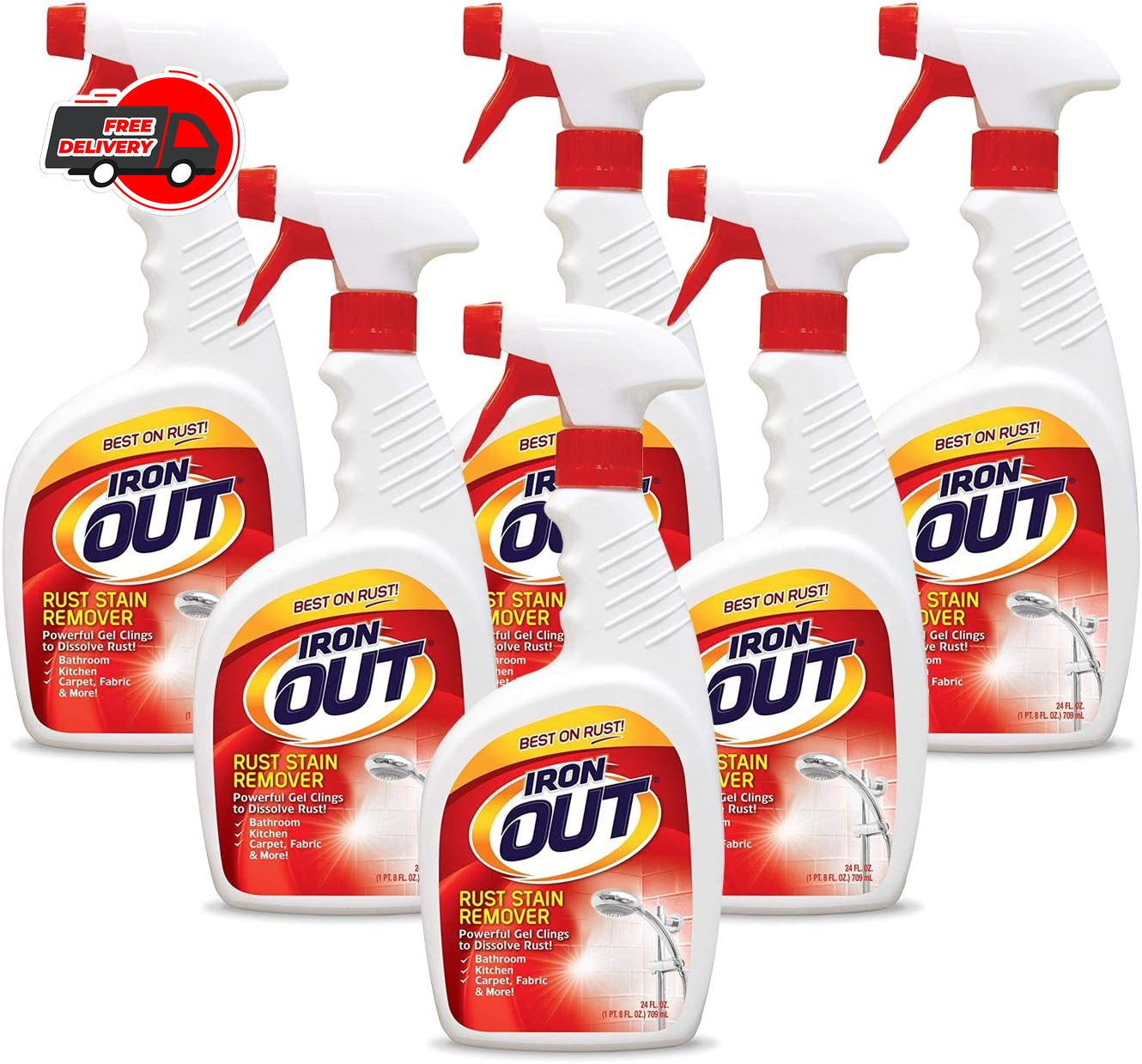 Rust Stain Remover Spray Gel, Remove Rust Stains in Bathrooms, Kitchens, Laundry