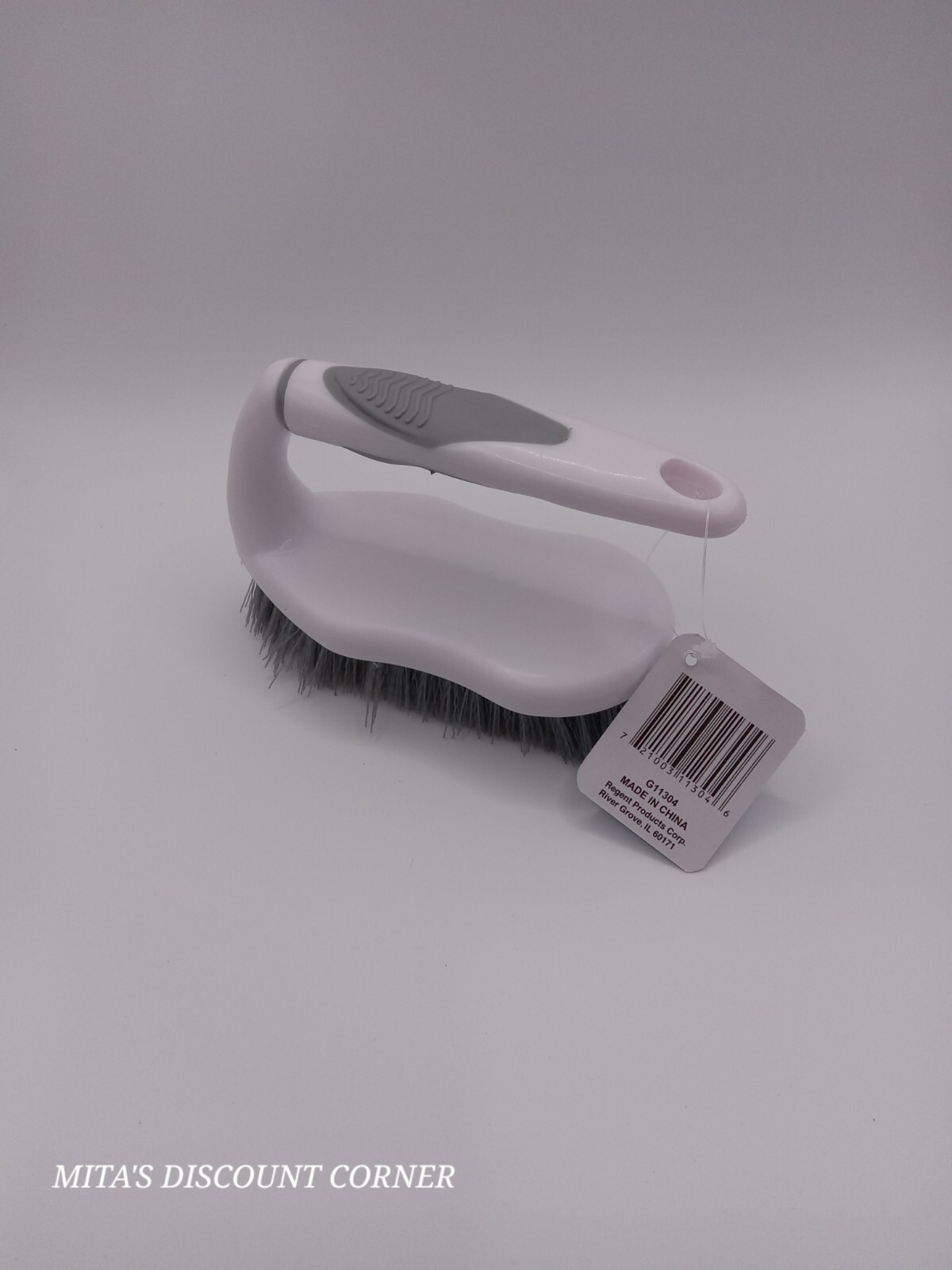 5.5-Inch Heavy Duty Scrub Brush | Iron Shape Handle- 2 Pack