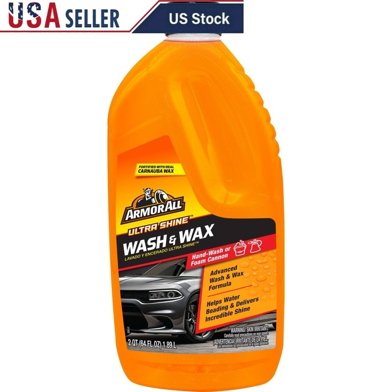 Ultra Shine Car Wash Wax 64oz Car Detailing Soap Foam Cannon Safe Paint New