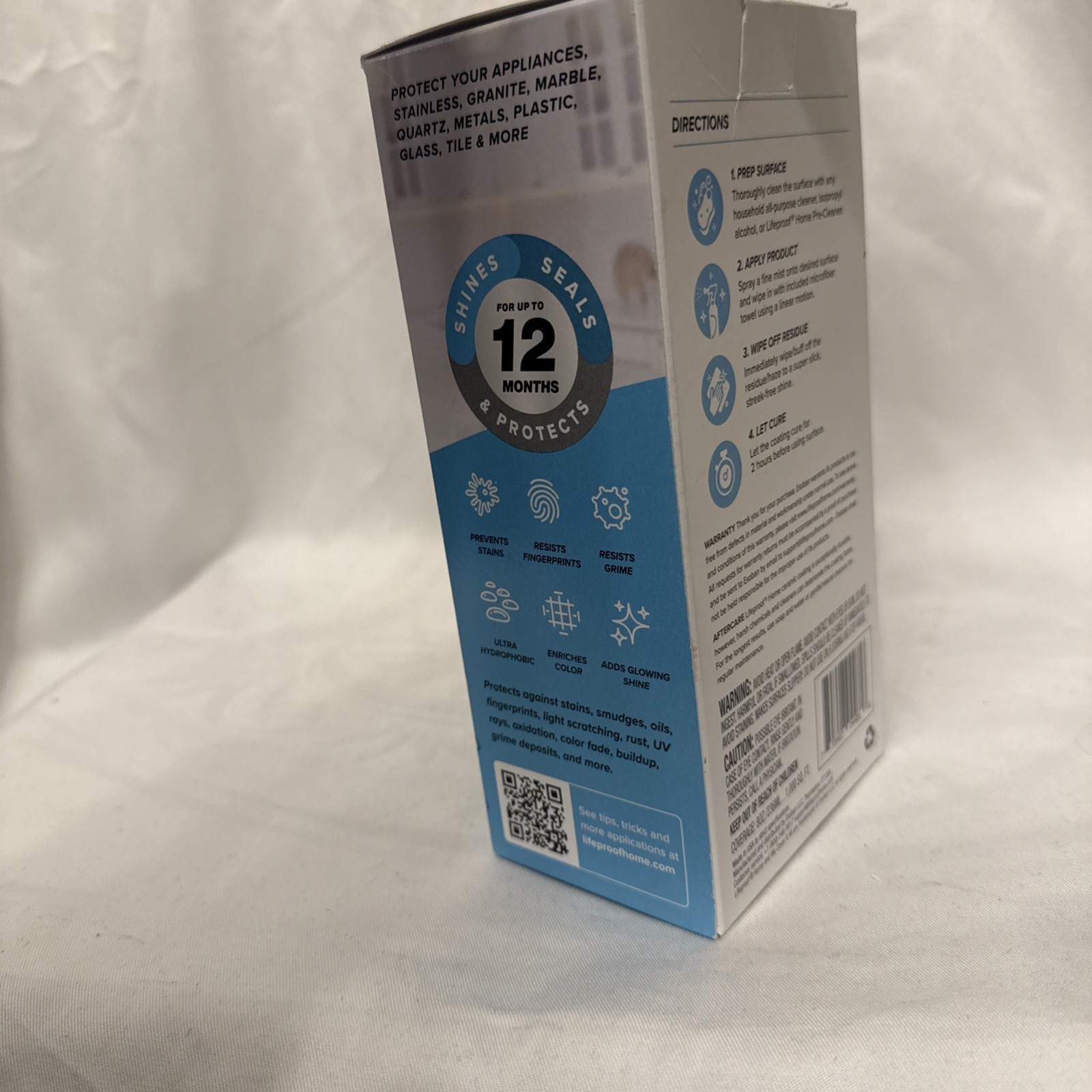 Lifeproof Home MULTI SURFACE CERAMIC COATING Spray 8 ounce towel & Bottle