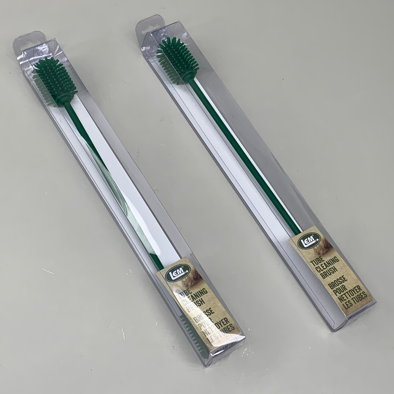 LEM (2 PACK) Tube Cleaning Brush Dual Head for Small or Larger Tubes Scilicone 1