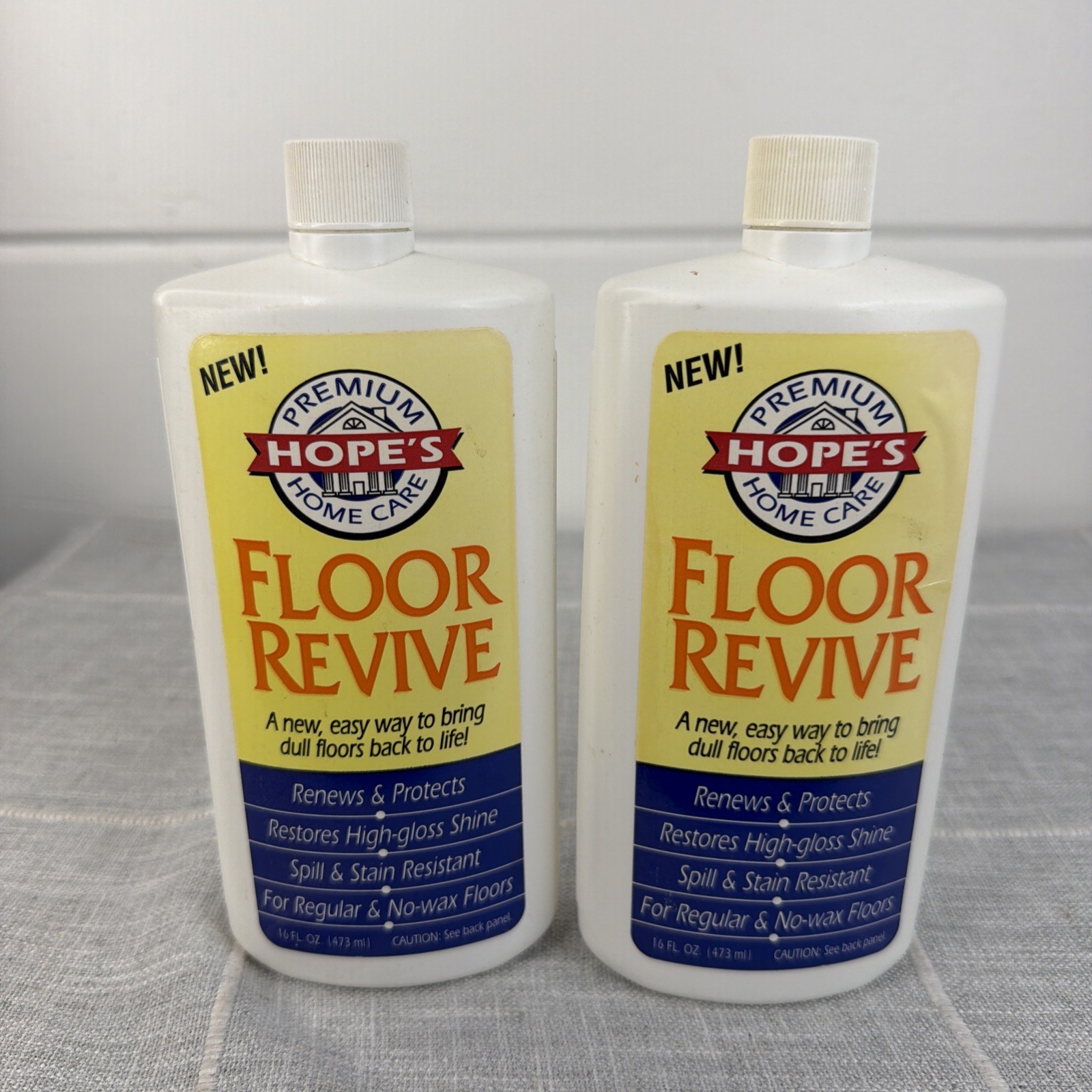 Hope’s Premium Home Care Floor Revive Renews and Protects 16 FL Oz LOT OF 2