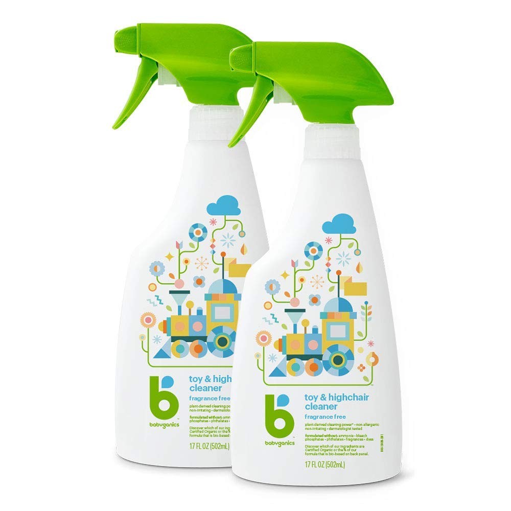Plant Based Toy and High Chair Cleaner Non Toxic 17 Fl Oz Pack of 2