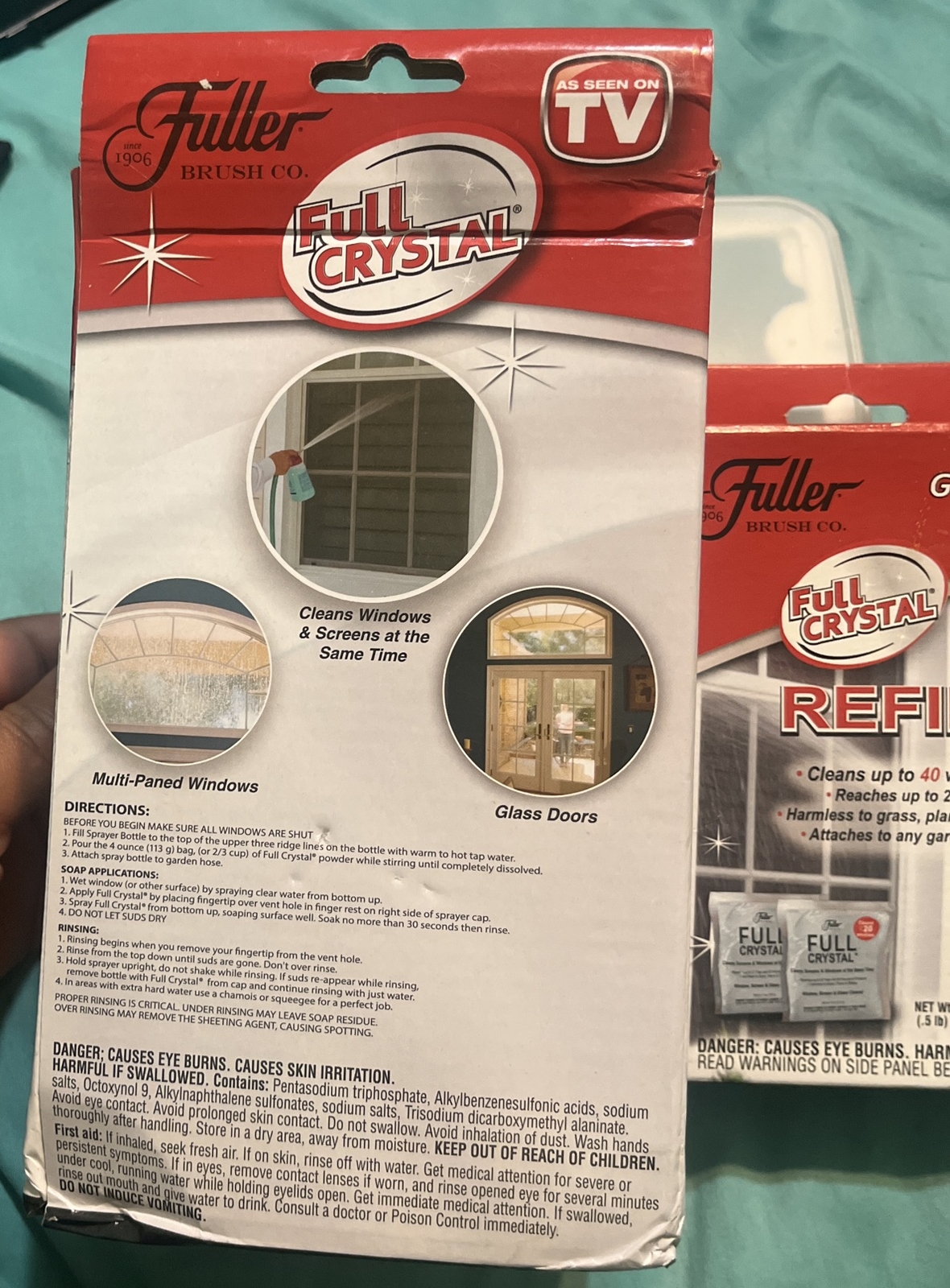 Fuller Brush FBFC-6 Full Crystal Window & Outdoor Surface Cleaner & Refills New