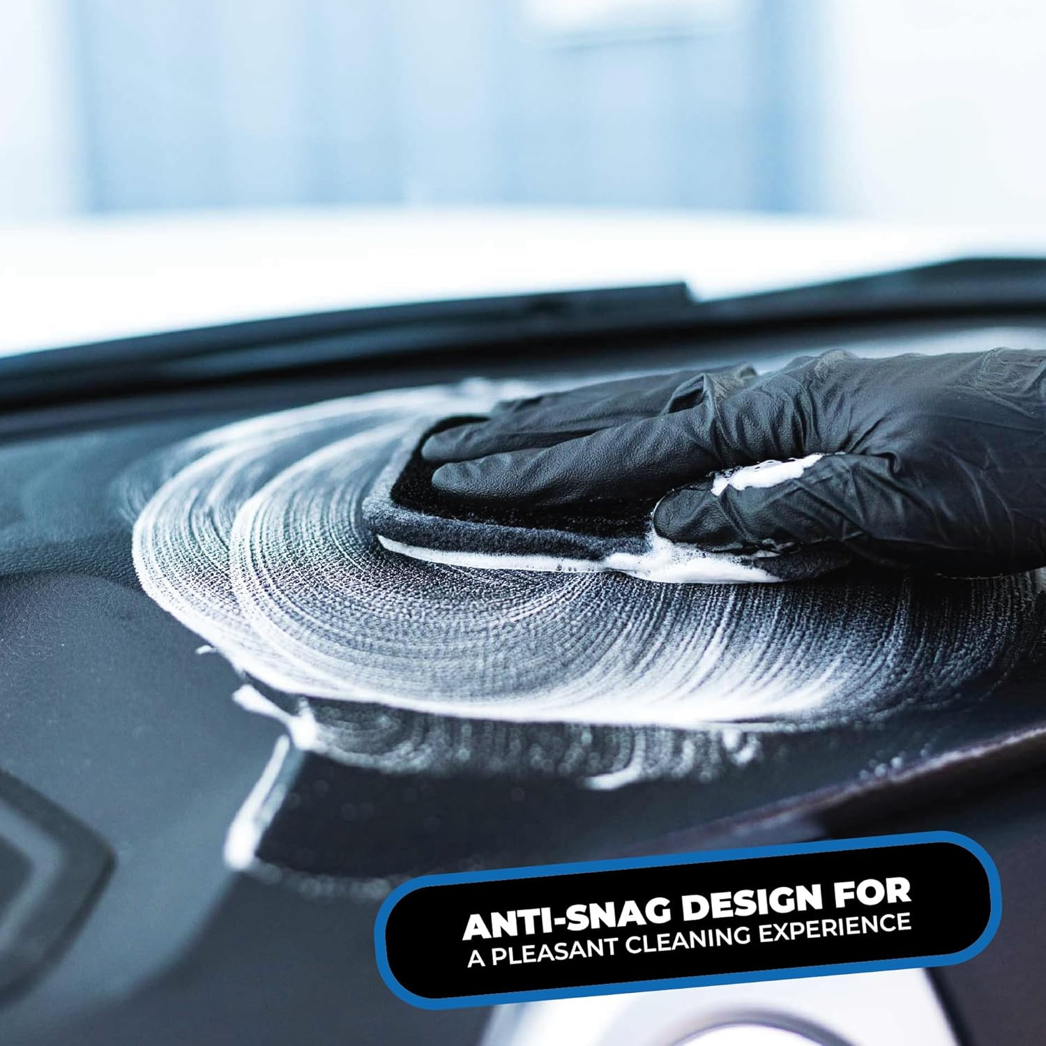 – Interior Scrubber – Soft Microfiber Pad Safe for All Automotive Interior Surfa