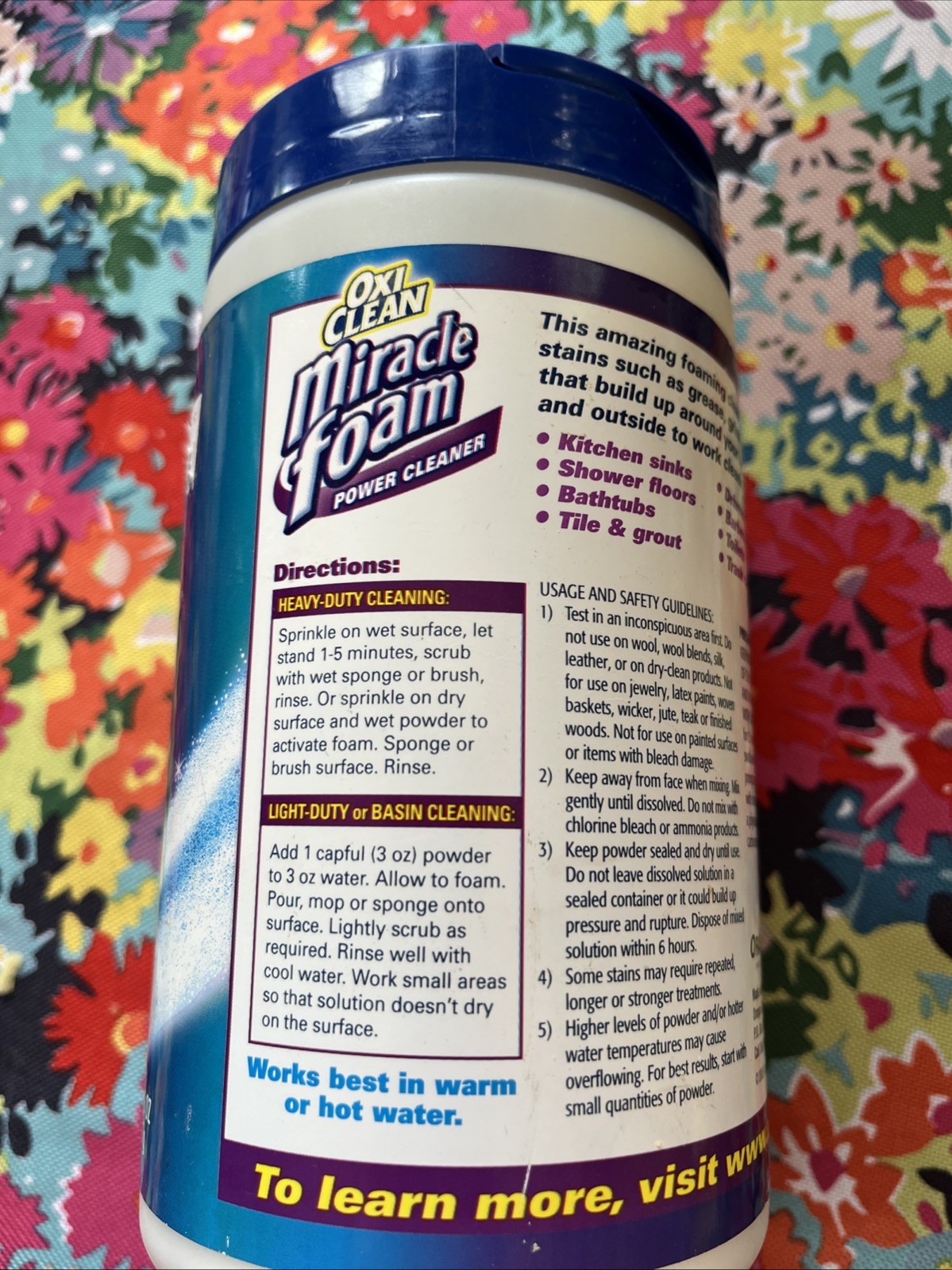 OxiClean Miracle Foam Power Cleaner Discontinued Powder 32 oz Oxi Clean 2 lbs