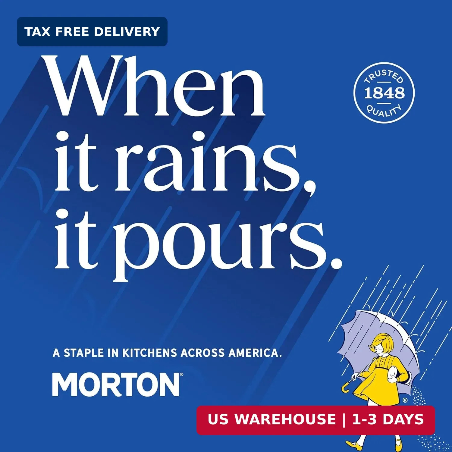 Morton Iodized Salt, All-Purpose, (26 oz), 2-Pack – All-Purpose, Perfect for Coo