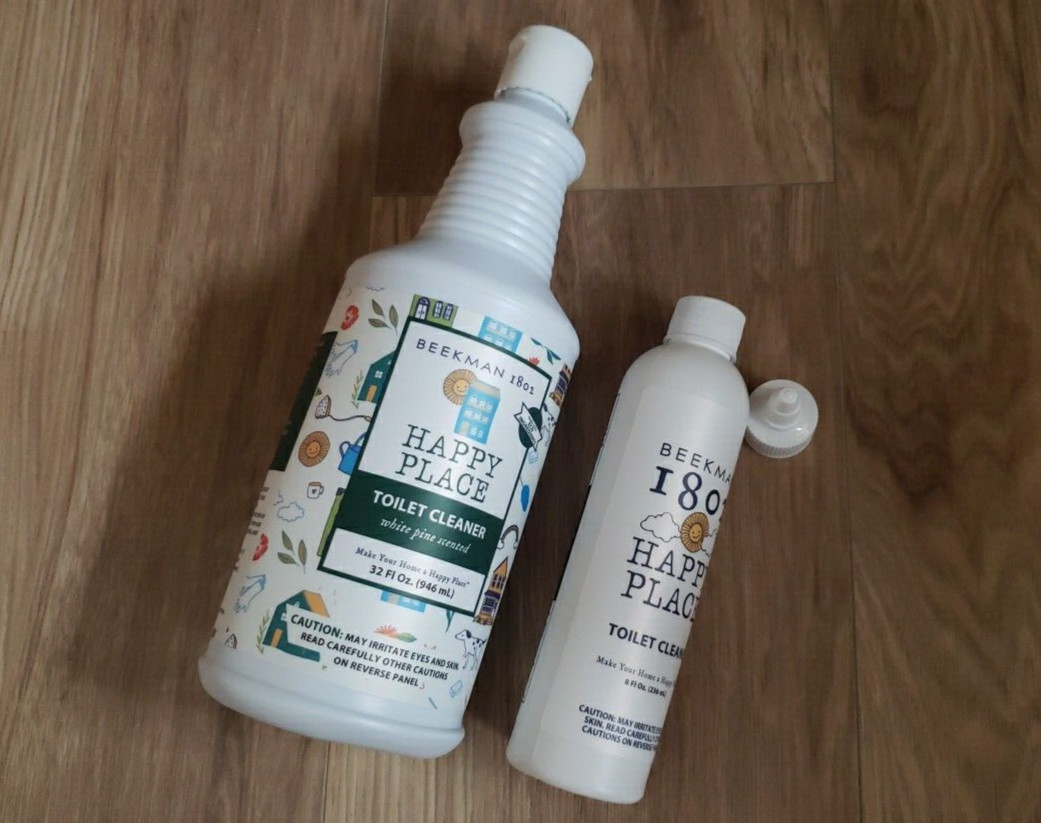 Beekman 1802 Happy Place Toilet Cleaner Set White Pine Scent 40 oz Sealed