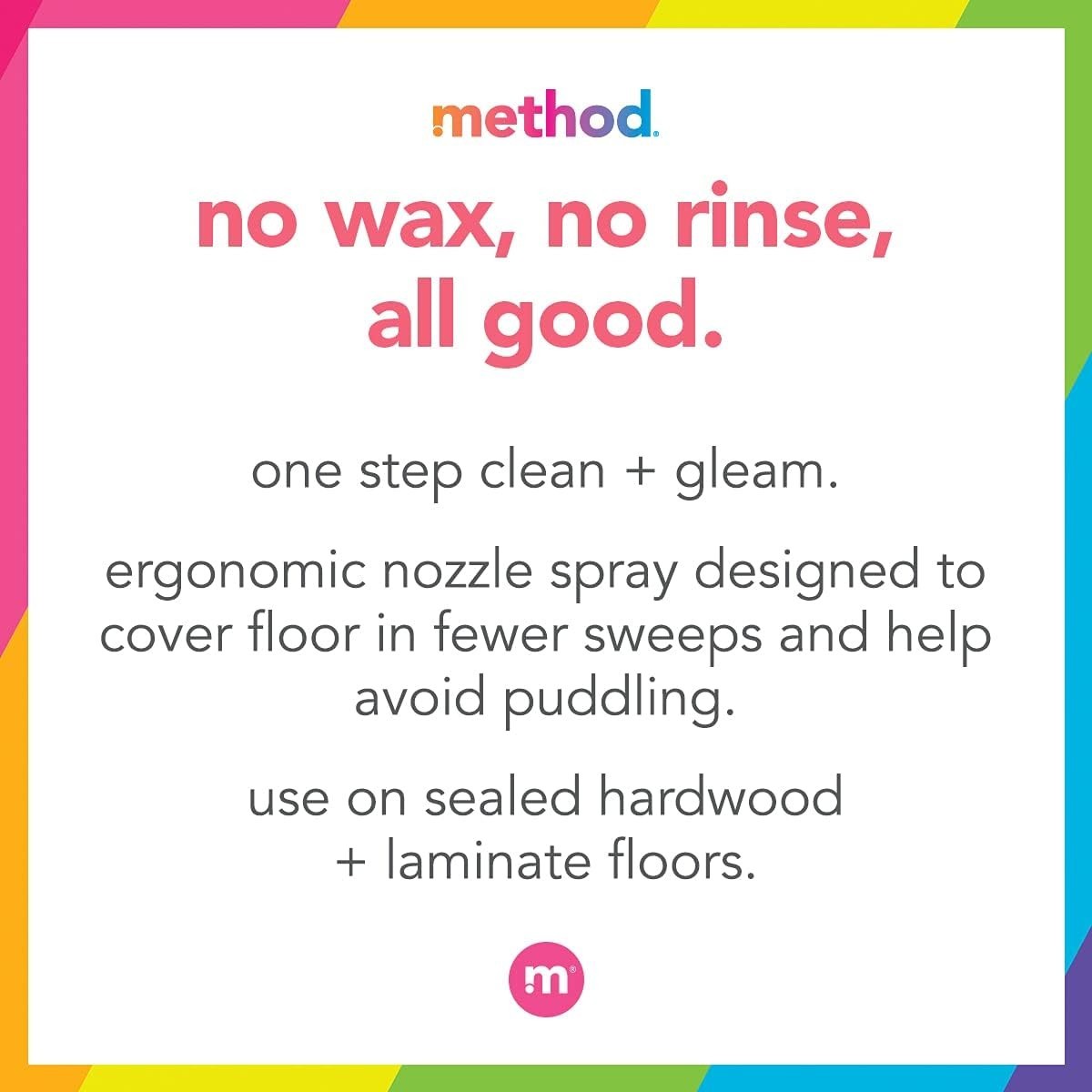 Method Squirt + Mop 25 Oz Hardwood Cleaner – Almond Scent, Biodegradable Formula