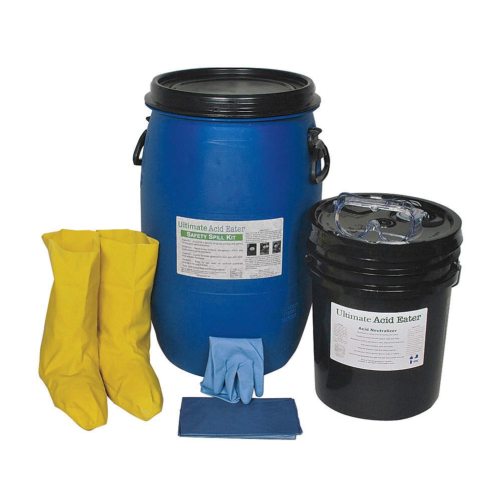 ULTIMATE ACID EATER Neutralizing Spill Kit,15 gal,Liquid 49Y382