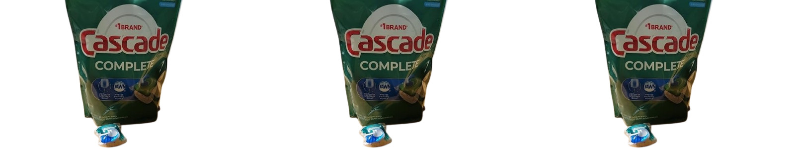 Cascade Lemon Dishwasher ActionPacs 3 Pack 27ct Detergent Bundle