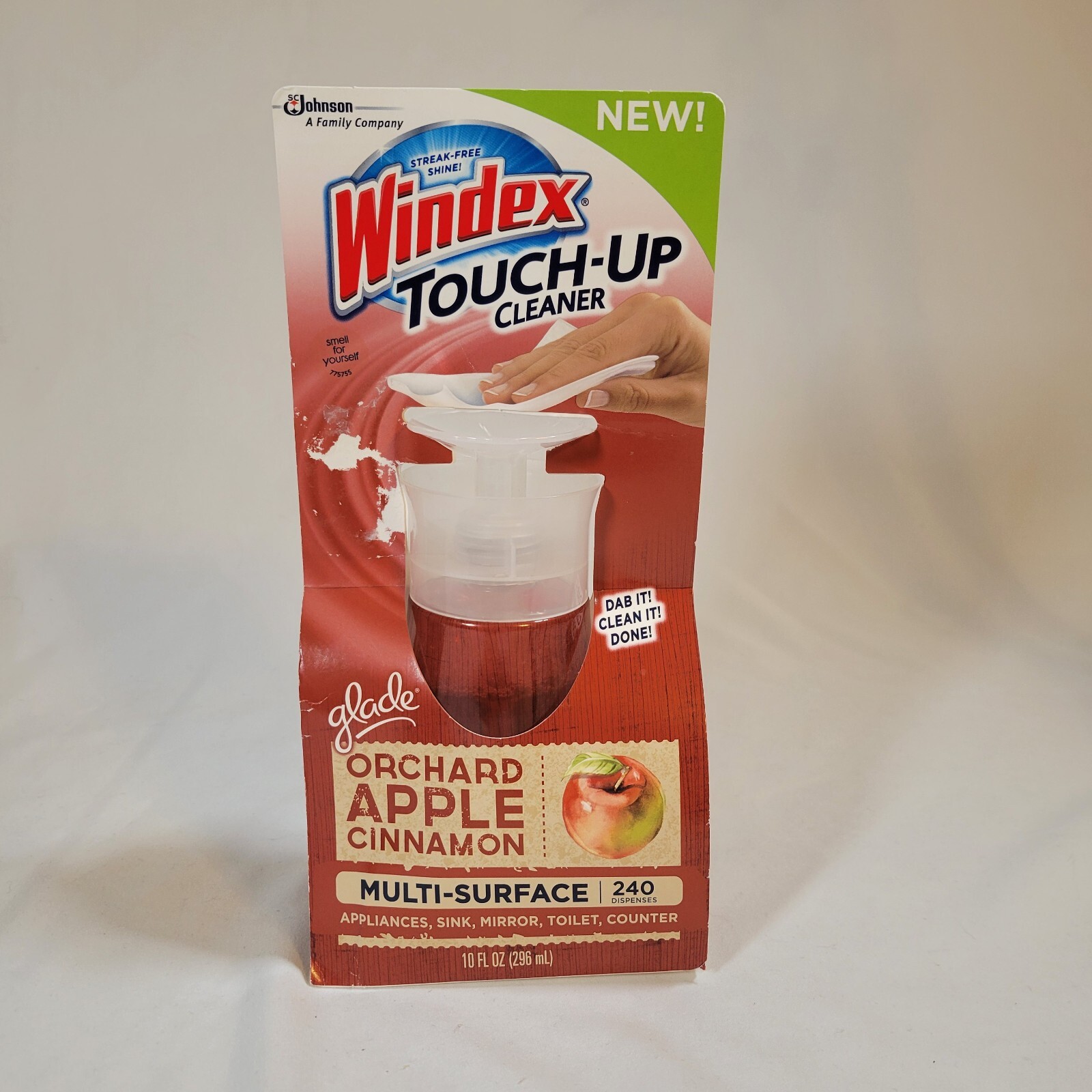 Windex Touch-Up Cleaner Glade Orchard Apple Cinnamon Multi-Surface 10 oz New