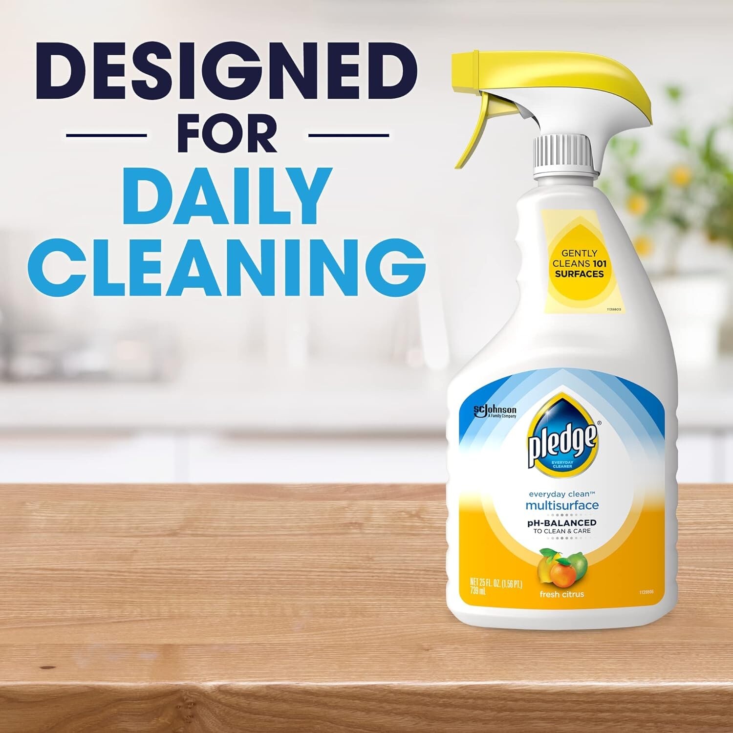 Pledge Fresh Citrus Multisurface Cleaner, 25 oz Spray
